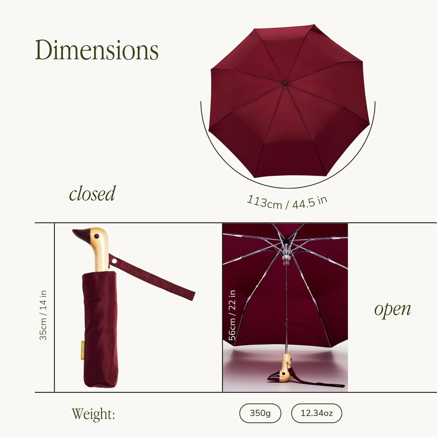 Duck Umbrella - Cherry