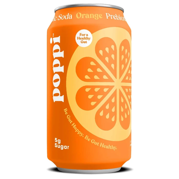 Poppi Prebiotic Soda, Orange Cream, 12oz