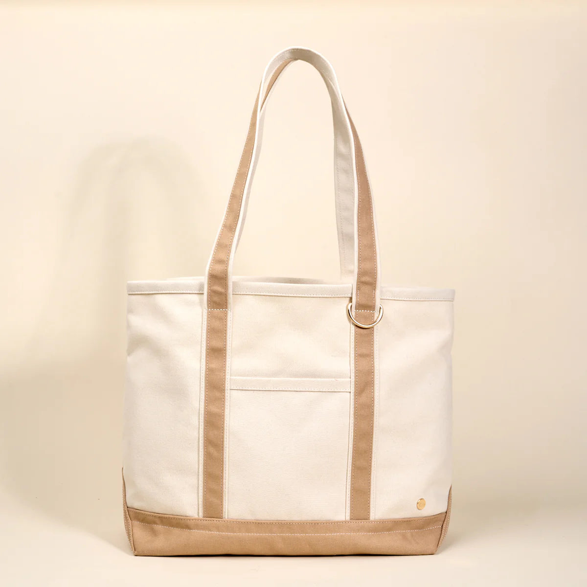 The Signature Canvas Tote Bag - Beige