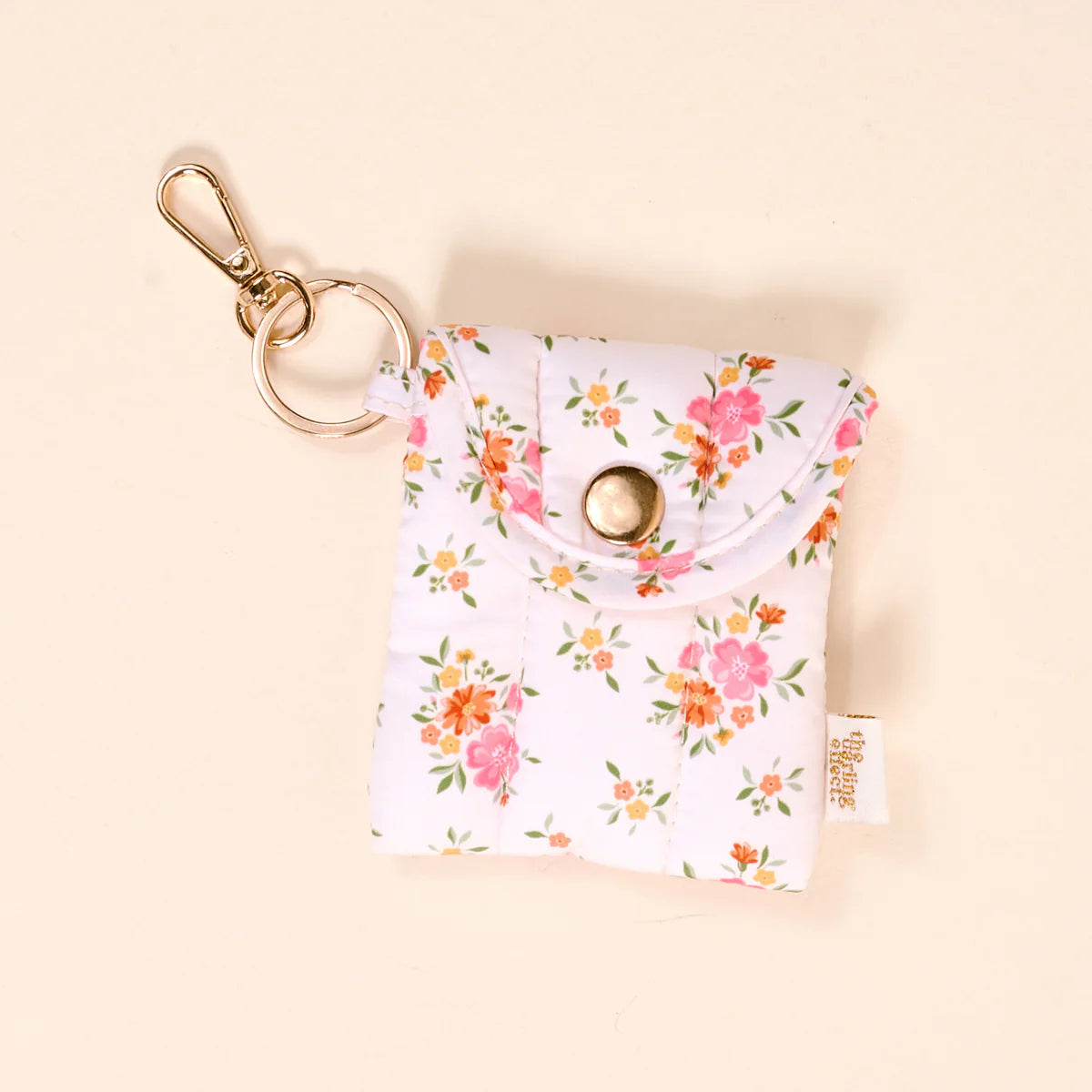 Puffy Earbud Case Keychain-Endless Daydream Cream