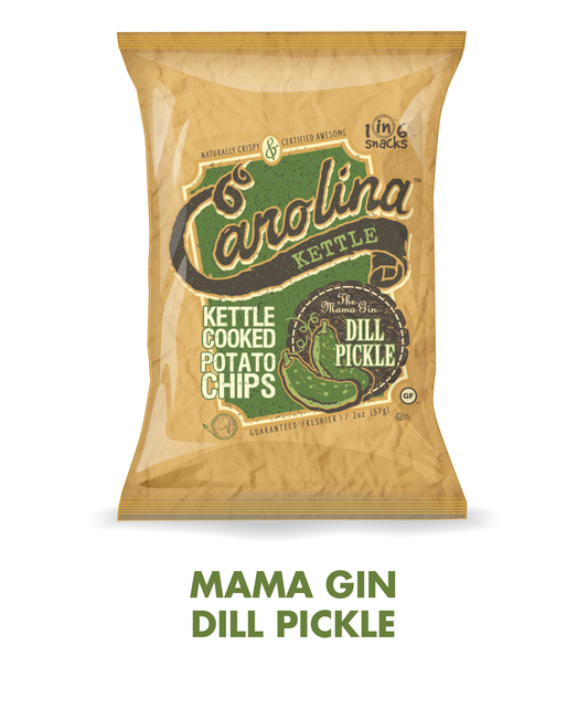 Carolina Kettle Dill Pickle Kettle Cooked Potato Chips 2 oz