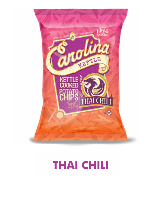 Carolina Kettle Sweet Thai Chili Kettle Cooked Potato Chips 2 oz