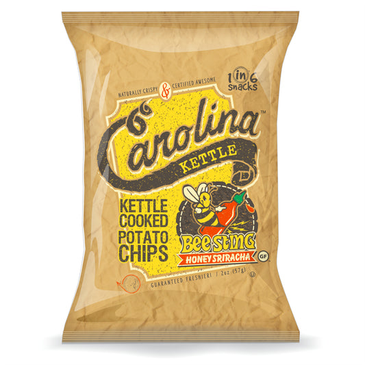 Carolina Kettle Bee Sting Honey Habanero Kettle Cooked Potato Chips 2 oz