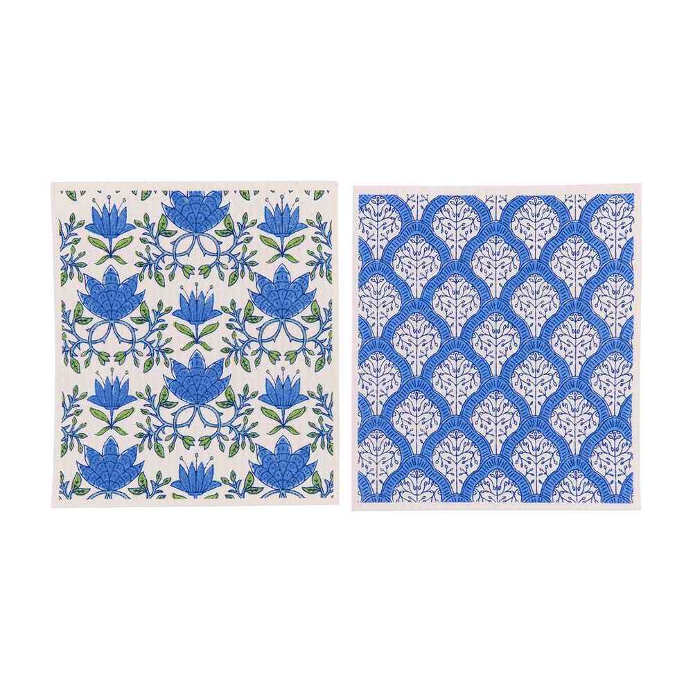 Tilly & Fifer blu Eco Sponge Cloths Set of 2