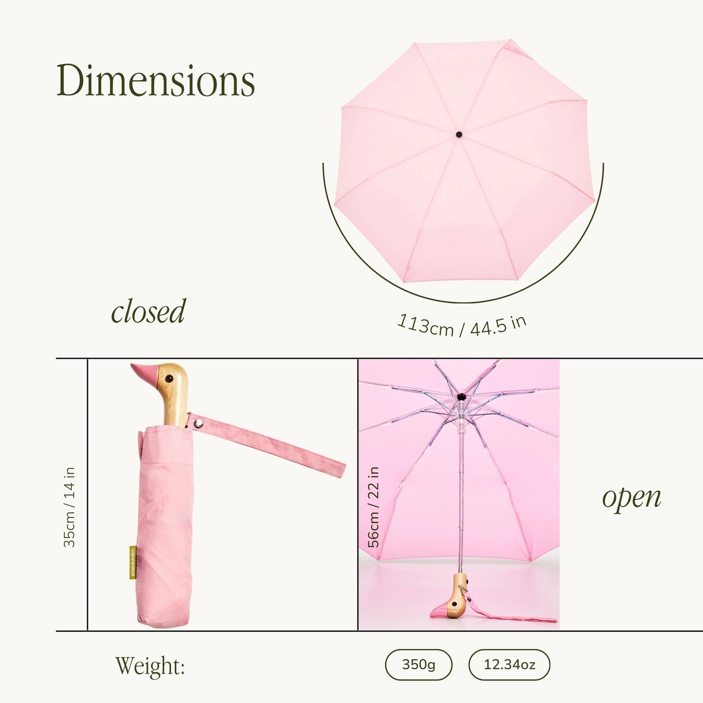 Duck Umbrella - Pink