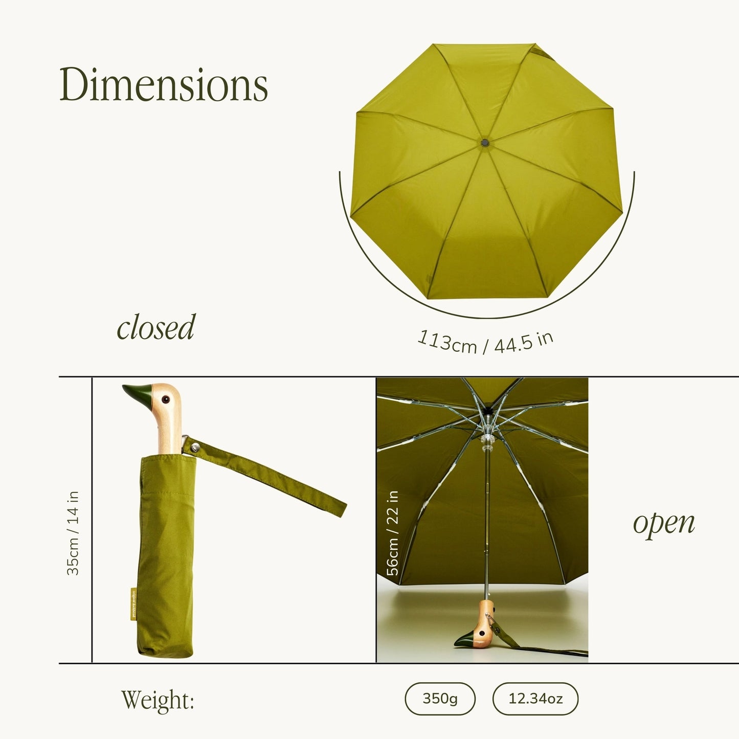 Duck Umbrella - Olive