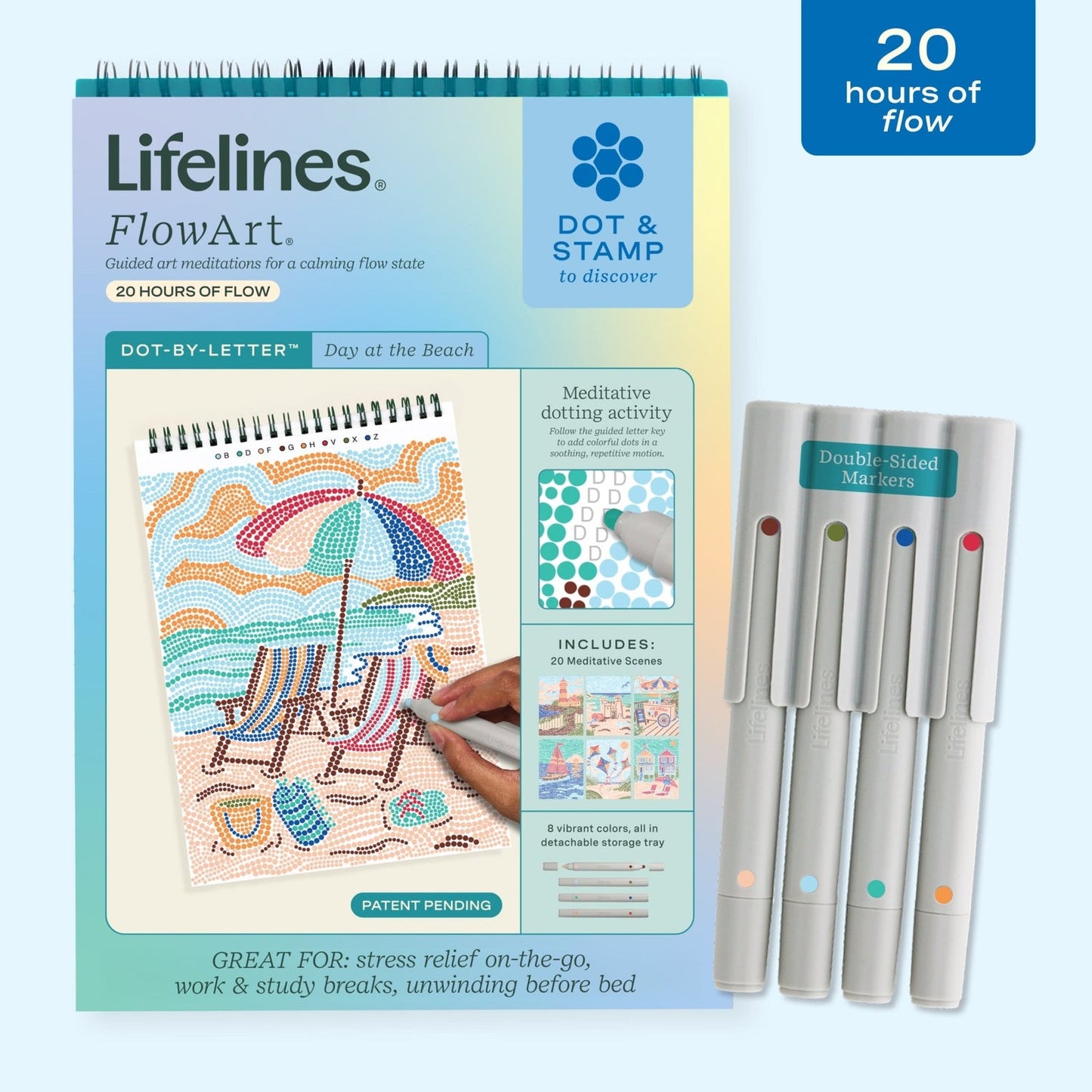 Lifelines Flow Art - Day at the Beach