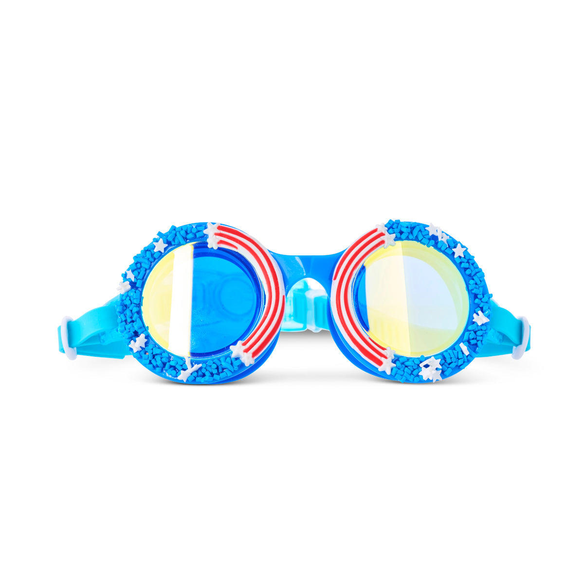 America250 Cupcake Stars Stripes and Sprinkles swim goggles