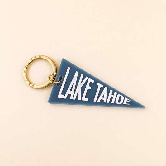 Custom Your City Pennant Flag Acrylic Keychain
