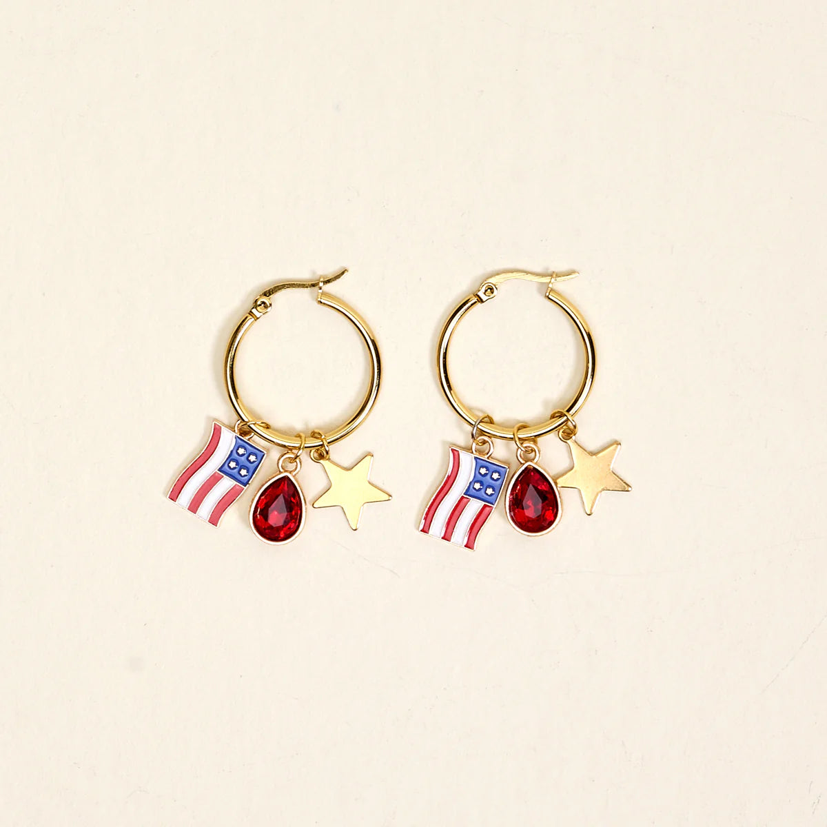 Signature Hoop Earrings - American Honey