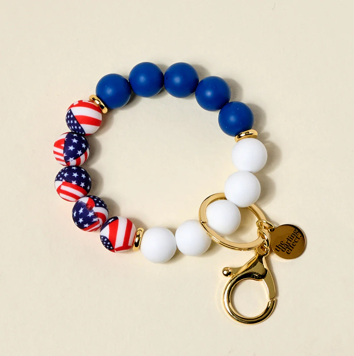 Hands-Free Keychain Wristlet - Americana
