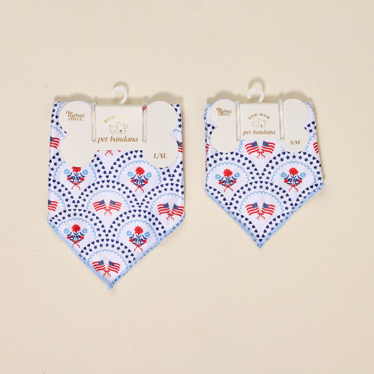 Bow-Wow Pet Bandana All-American Darling S/M by The Darling Effect