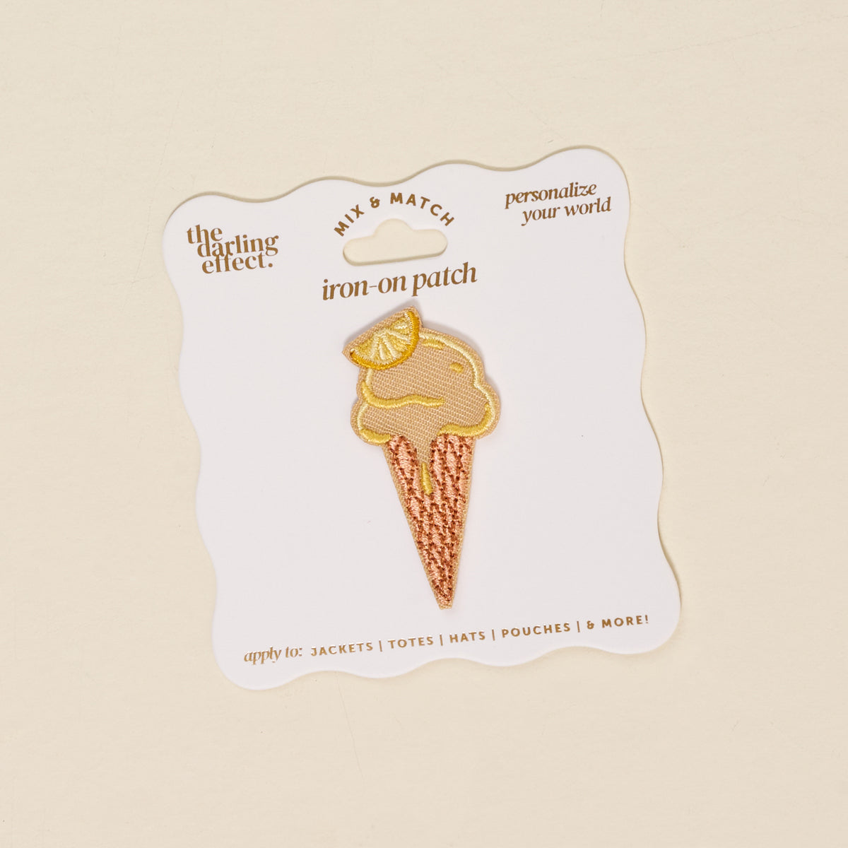 Mix & Match Iron-On Patch-Ice Cream Cone