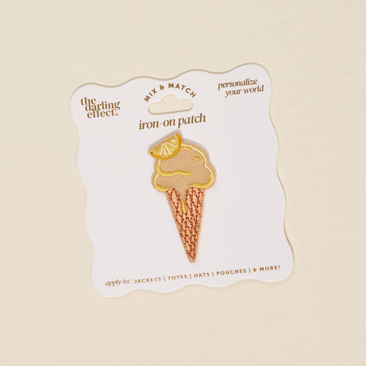 Mix & Match Iron-On Patch-Ice Cream Cone