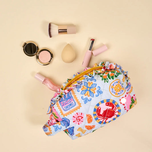 Essentials Quilted Cosmetic Pouch-Ciao Bella