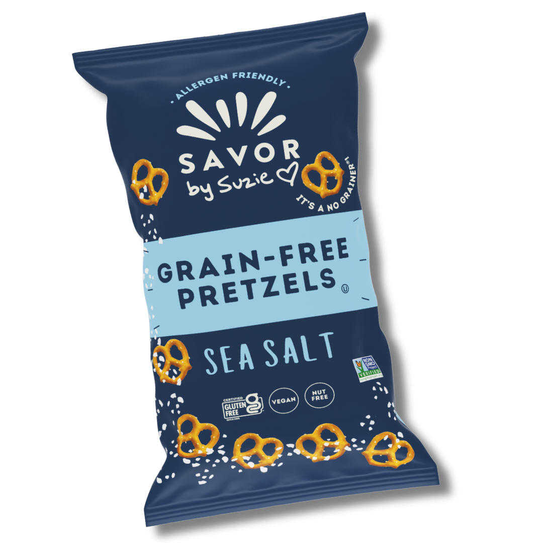 Savor by Suzie Grain-Free Pretzels Sea Salt Mini Bag 1.5 oz