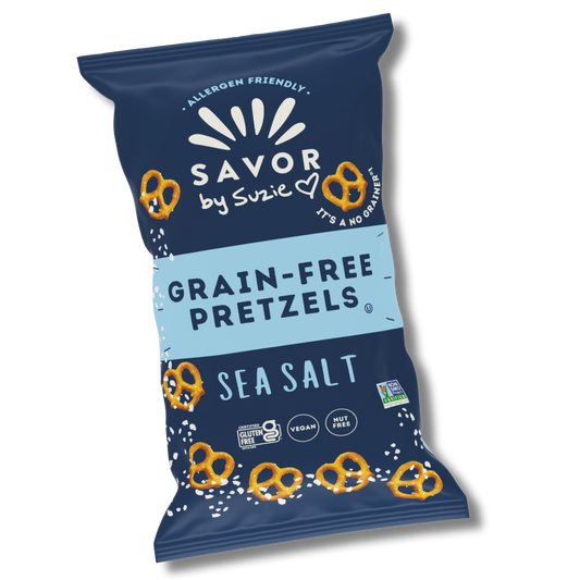 Savor by Suzie Grain-Free Pretzels Sea Salt Mini Bag 1.5 oz