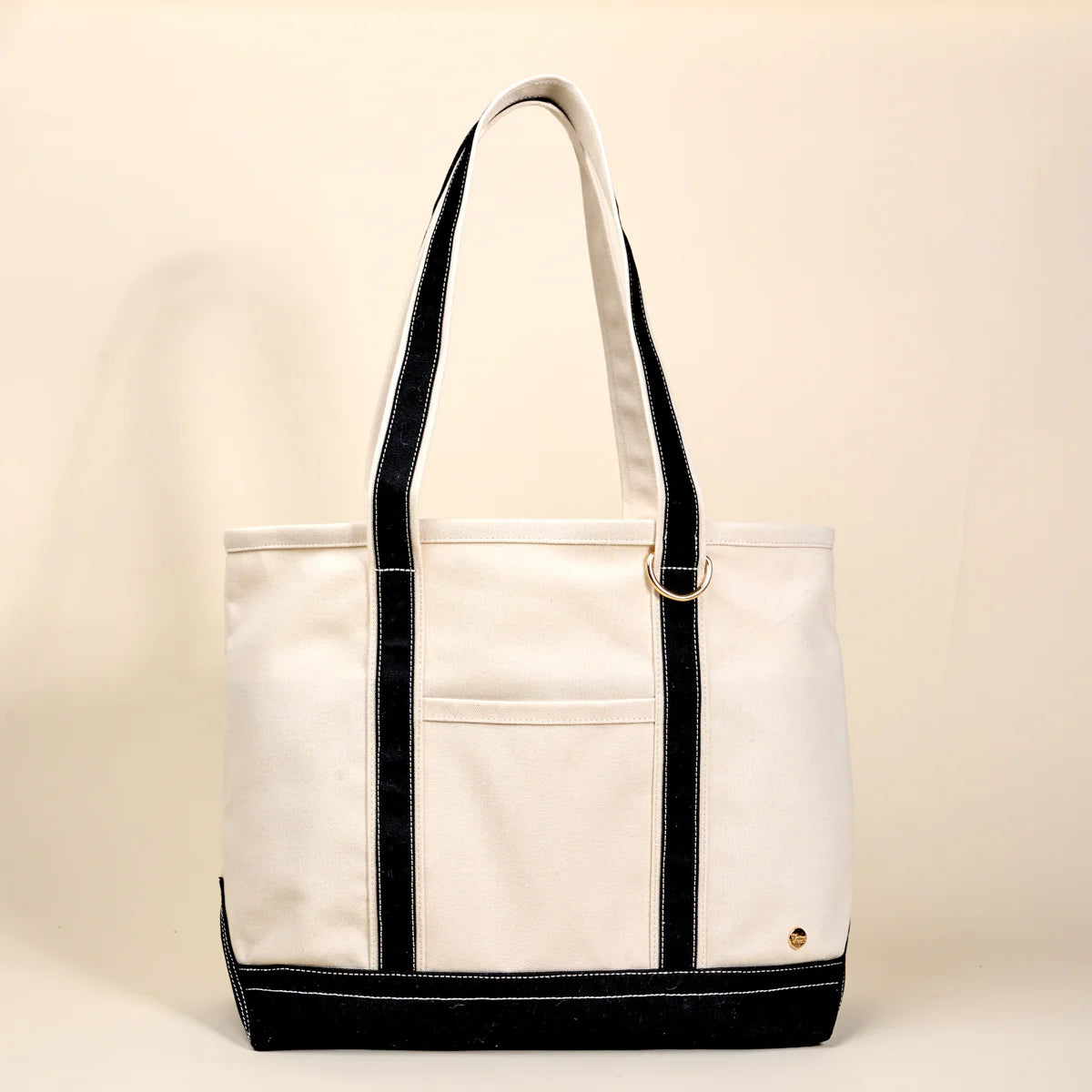 The Signature Canvas Tote Bag-Black