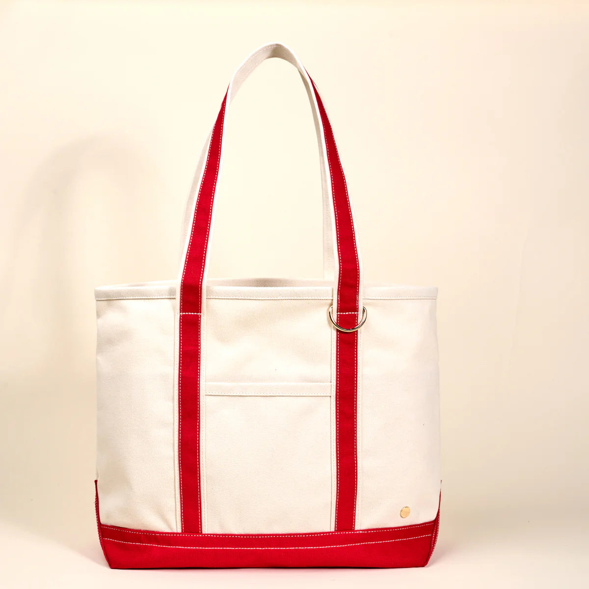 The Signature Canvas Tote Bag-Red