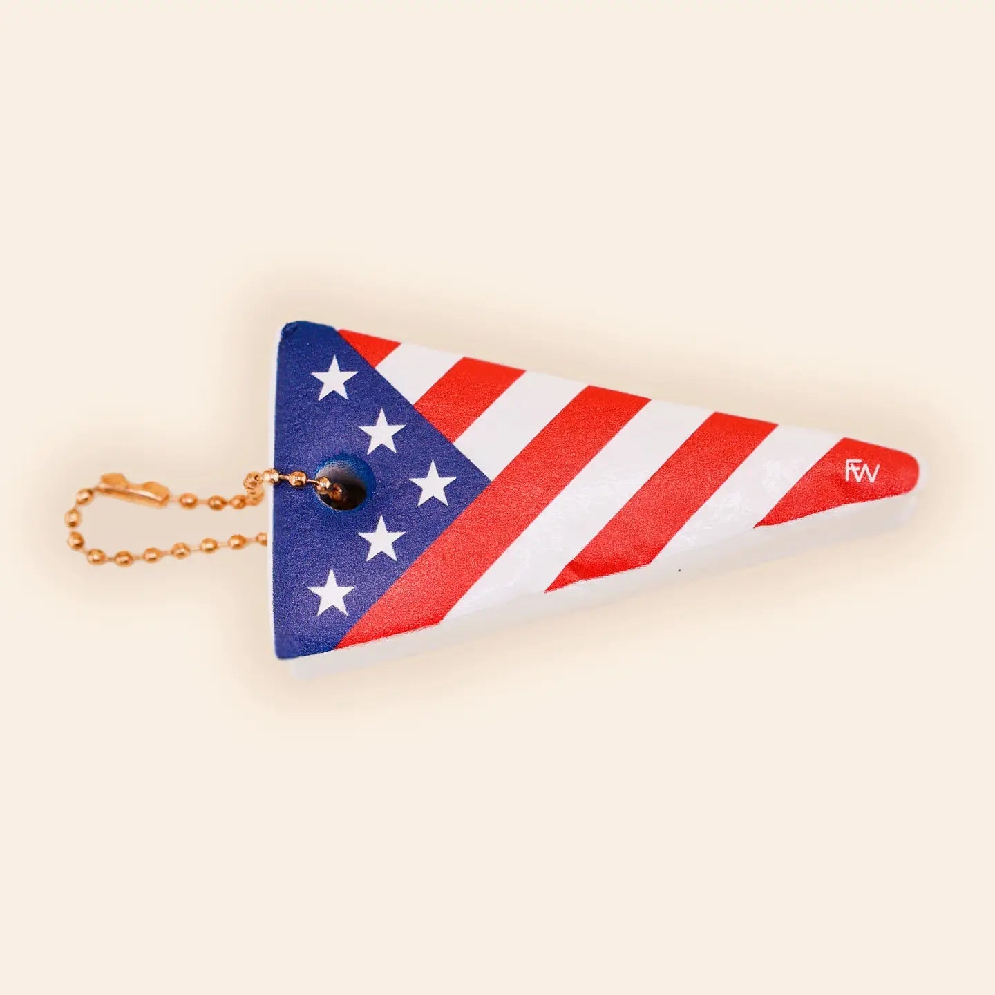 USA Sail Flag Floating Keychain